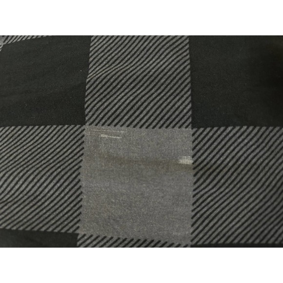 Torrid Buffalo Check Black Gray Long Sleeve Boho Shirt 4 Button Front Indie Blk - Picture 12 of 14